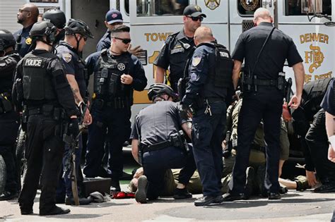SWAT member who lost leg at Denver Nuggets parade stages .